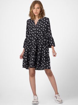 ONLY - Women Printed Black Dress