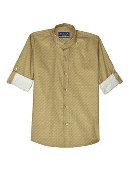 CHARCHIT - Boys Cotton Regular Fit Spread Collar Full Sleeves Printed Shirt