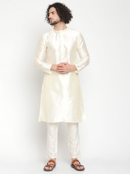 Abhishti - Ivory Banarasi Kurta