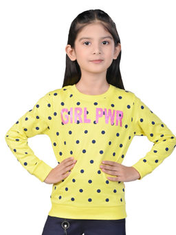 3PIN - Girls Printed Cotton Crew Neck Sweatshirt