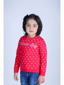 3PIN - Girls Printed Cotton Crew Neck Sweatshirt