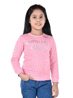 3PIN - Girls Printed Cotton Crew Neck Sweatshirt