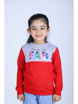 3PIN - Girls Printed Cotton Crew Neck Sweatshirt