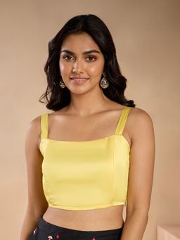 Gajra Gang - Sundowner Yellow Solid Corset Top GGBL17