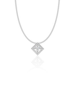 Maiora Diamonds - 1Carat | 18K Gold VS Diamond Pendant | Lab Grown Diamonds | White Gold
