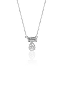 Maiora Diamonds - Diced Glee Peararc Mangalsutra Pendant | Lab Grown Diamonds | White Gold