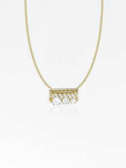 Maiora Diamonds - The Tinted Belle Multi-Look Pendant | Lab Grown Diamonds |Yellow Gold