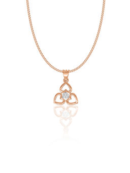 Maiora Diamonds - Triad Heart Pendant | Lab Grown Diamonds | Rose Gold