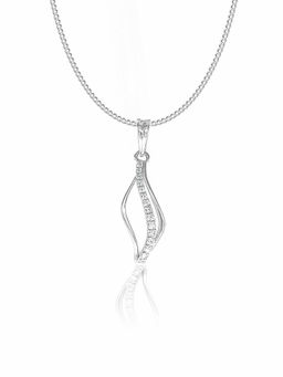Maiora Diamonds - Leaf Petal Pendant | Lab Grown Diamonds | White Gold
