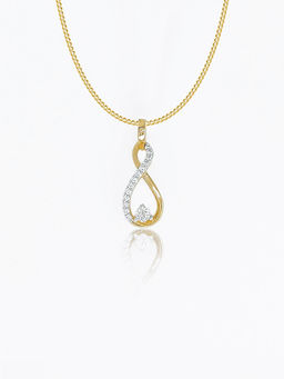 Maiora Diamonds - Infinity Pendant | Lab Grown Diamonds | Yellow Gold