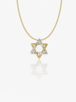 Maiora Diamonds - Shooting Star Pendant | Lab Grown Diamonds | Yellow Gold