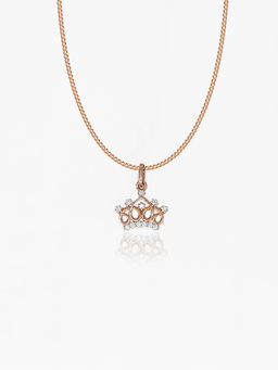 Maiora Diamonds - Royal Crown Pendant | Lab Grown Diamonds | Rose Gold