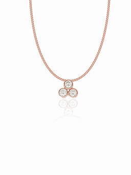 Maiora Diamonds - Glowing Amber Pendant | Lab Grown Diamonds | Rose Gold