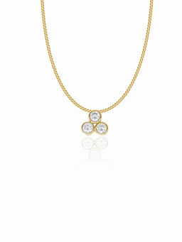 Maiora Diamonds - Glowing Amber Pendant | Lab Grown Diamonds | Yellow Gold