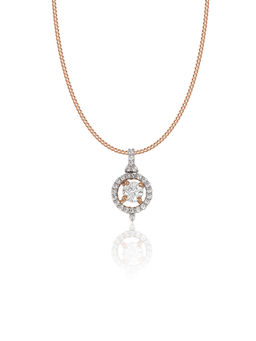 Maiora Diamonds - Double Halo Pendant | Lab Grown Diamonds | Rose Gold