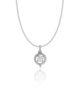 Maiora Diamonds - Double Halo Pendant | Lab Grown Diamonds | White Gold