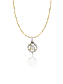 Maiora Diamonds - Double Halo Pendant | Lab Grown Diamonds | Yellow Gold