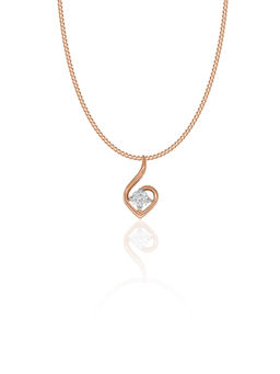 Maiora Diamonds - Clarie Solitaire Pendant | Lab Grown Diamonds | Rose Gold