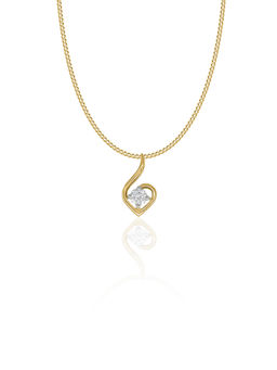 Maiora Diamonds - Clarie Solitaire Pendant | Lab Grown Diamonds | Yellow Gold