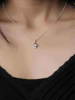 Maiora Diamonds - Clarie Solitaire Pendant | Lab Grown Diamonds | White Gold