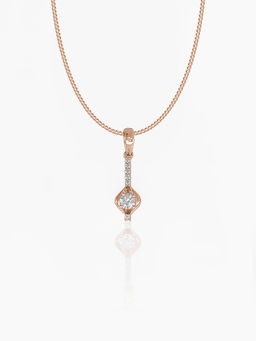 Maiora Diamonds - Fallen Stone Pendant | Lab Grown Diamonds | Rose Gold