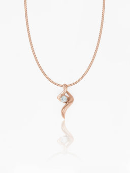 Maiora Diamonds - Tender Wave Pendant | Lab Grown Diamonds | Rose Gold