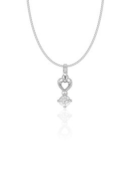 Maiora Diamonds - 1Carat | 18K Gold VS Diamond Pendant | Lab Grown Diamonds | White Gold