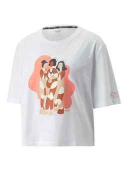 Puma - Nextgen Artist Series Boxy Women White T-shirts