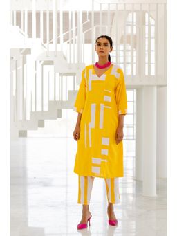 Silai Studio - Lemons and Candies Panelled Kurta