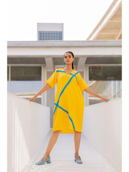 Silai Studio - Yellow Sunbeam Solid Dress