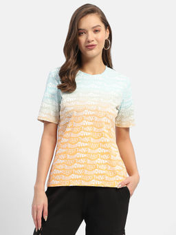 Madame - Typography Orange Ombre Effect T-shirt