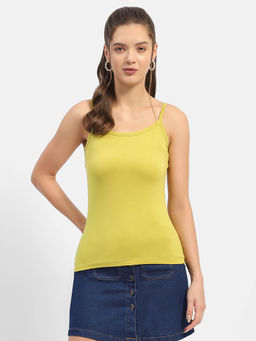 Madame - Lime Green Ribbed Camisoles