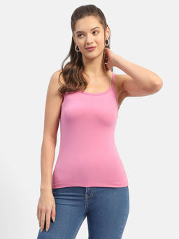 Madame - Pink Ribbed Camisoles