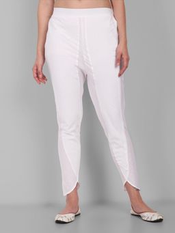 Mera Rang - White Cotton Tulip Pant