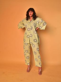 WHY SO BLUE - Mala Green Co-Ord (Set of 2)