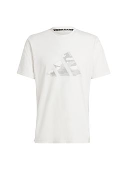 adidas - Camo Big Logo T Men Beige Training T-Shirt