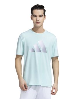 adidas - Printed T Men Turquoise Training T-Shirt