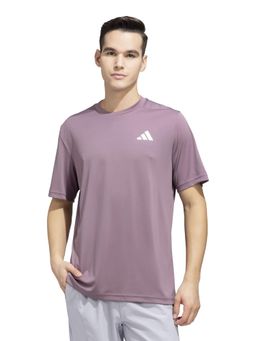 adidas - Poly T Men Purple Training T-Shirt