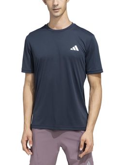 adidas - Solid Poly T Men Blue Training T-Shirt
