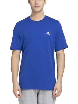 adidas - Solid T Men Blue Training T-Shirt