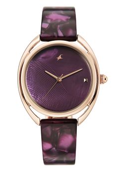 Fastrack - Younique 3.0 Quartz Purple Round Dial Women's Watch- 68036KD05 (M)