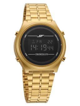 Sonata - Black Round Dial Stainless Steel Strap Watch For Men- 77162PM01W (M)