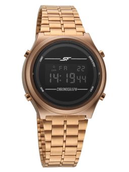 Sonata - Black Round Dial Stainless Steel Strap Watch For Men- 77162PM04W (M)