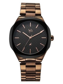 Fastrack - Vyb 6.0 Challenger Quartz Black Round Dial Men's Watch- FV30033KM01W (M)