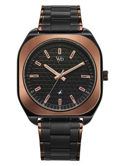 Fastrack - Vyb 6.0 Aviator Quartz Black Dial Men's Watch- FV30034KM01W (M)