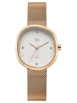 Fastrack - Vyb 6.0 Muse Quartz White Dial Women's Watch- FV60087WM01 (M)
