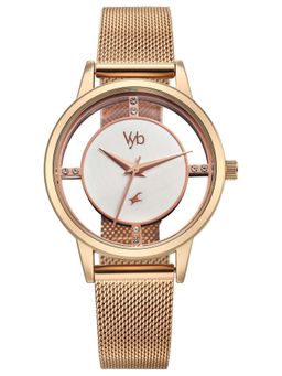 Fastrack - Vyb 6.0 Runway Quartz White Round Dial Women's Watch- FV60090WM01 (M)