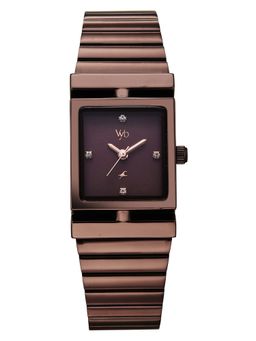 Fastrack - Vyb 6.0 Showstopper Quartz Brown Dial Women's Watch- FV60093QM01 (M)