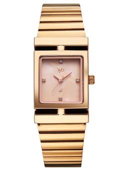 Fastrack - Vyb 6.0 Showstopper Quartz Rose Gold Dial Women's Watch- FV60093WM01 (M)