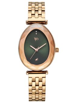 Fastrack - Vyb 6.0 Prodigy Quartz Green Teardrop Dial Women's Watch- FV60097WM02 (M)